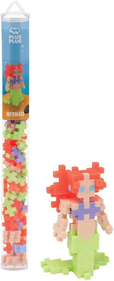 Plus-Plus Mini Maker Tube - 70pc Mermaid
