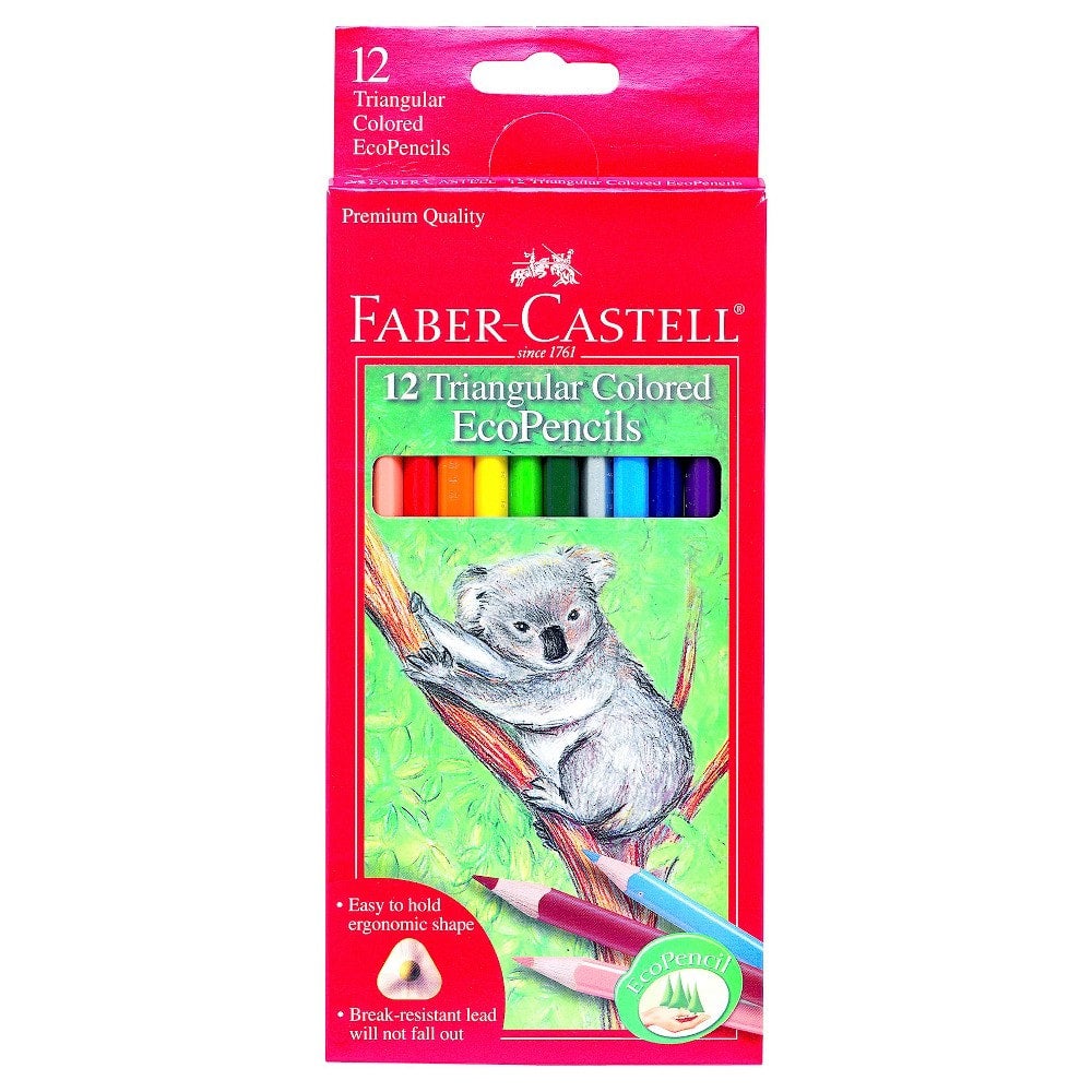 Triangular Colored EcoPencils 12-pack