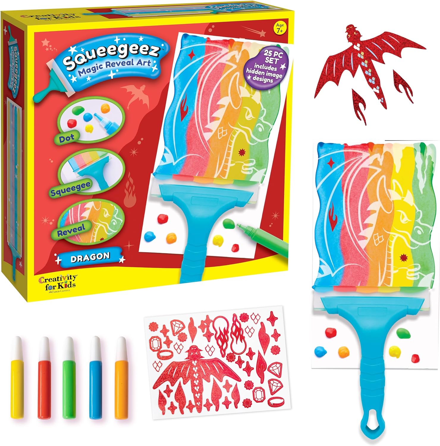 Magic Reveal Squeegee Art- Dragon