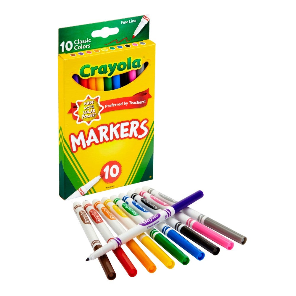 07726 Crayola Markers Fine Line 10 Count