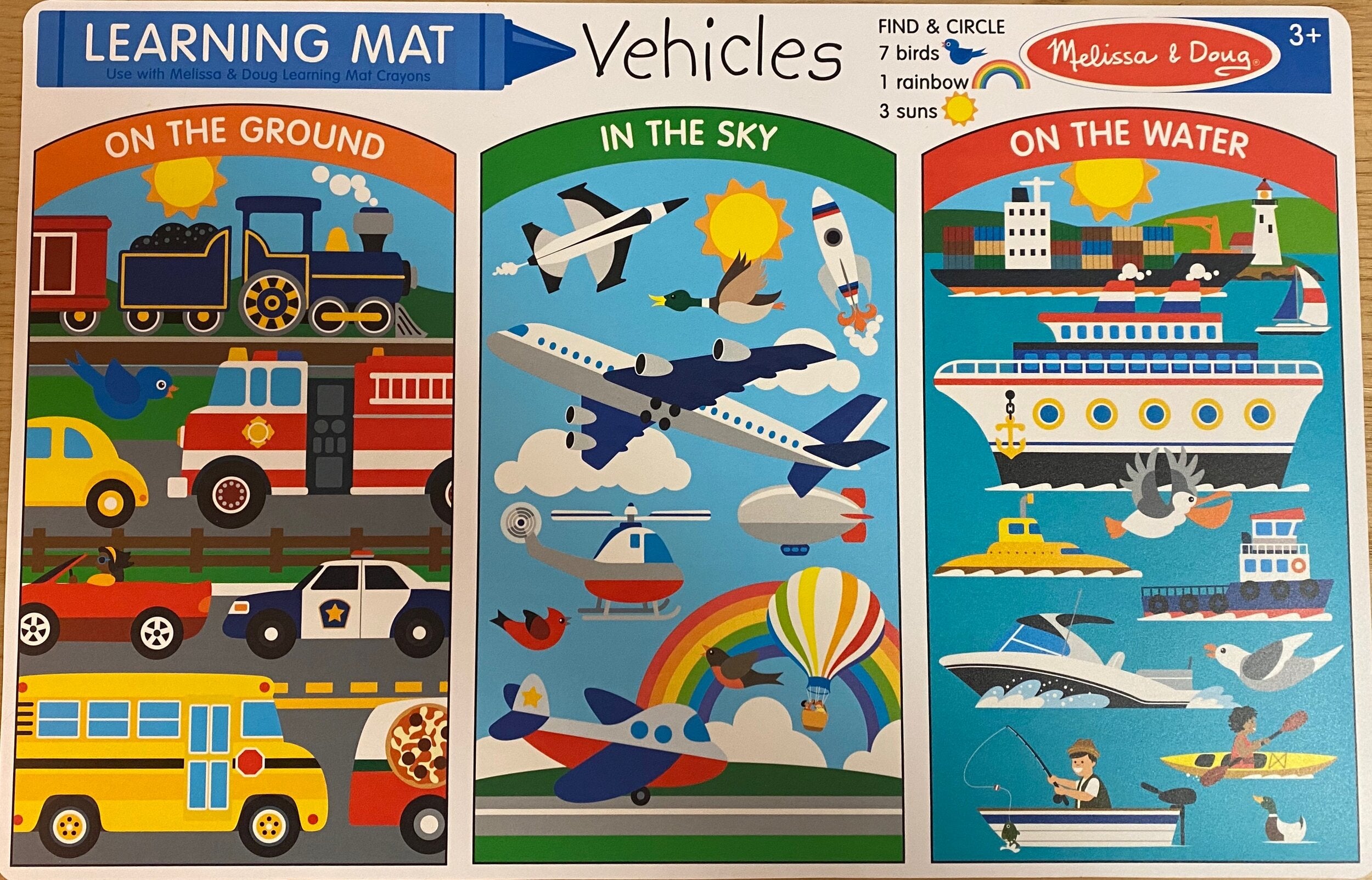 Learning Mat - Vehicles