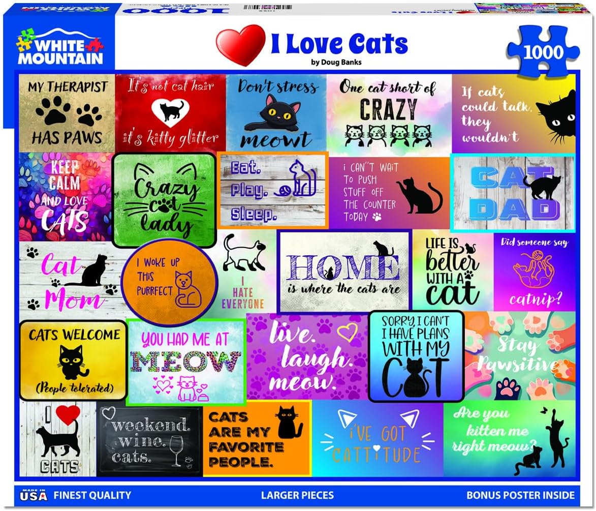 Puzzle - I Love Cats 1000 Pc.