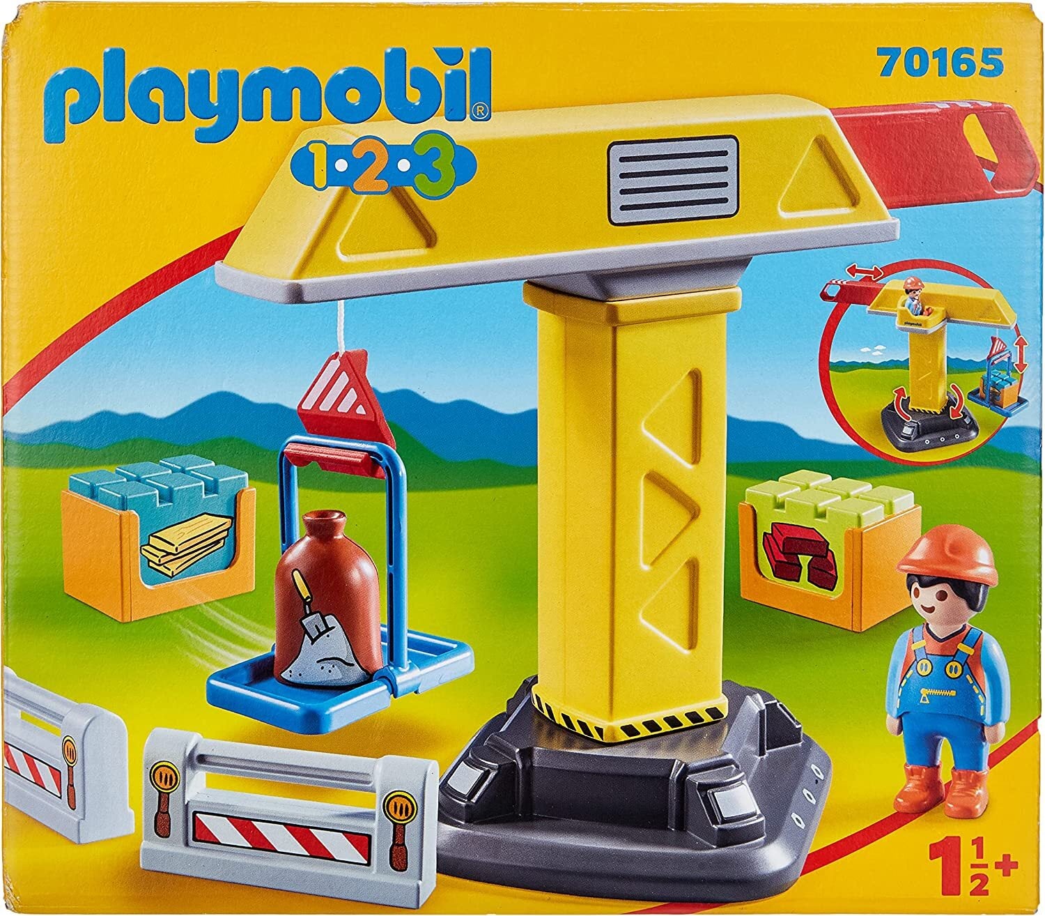 123 Playmobil Construction Crane  NW Indiana Toys In The Attic Stores