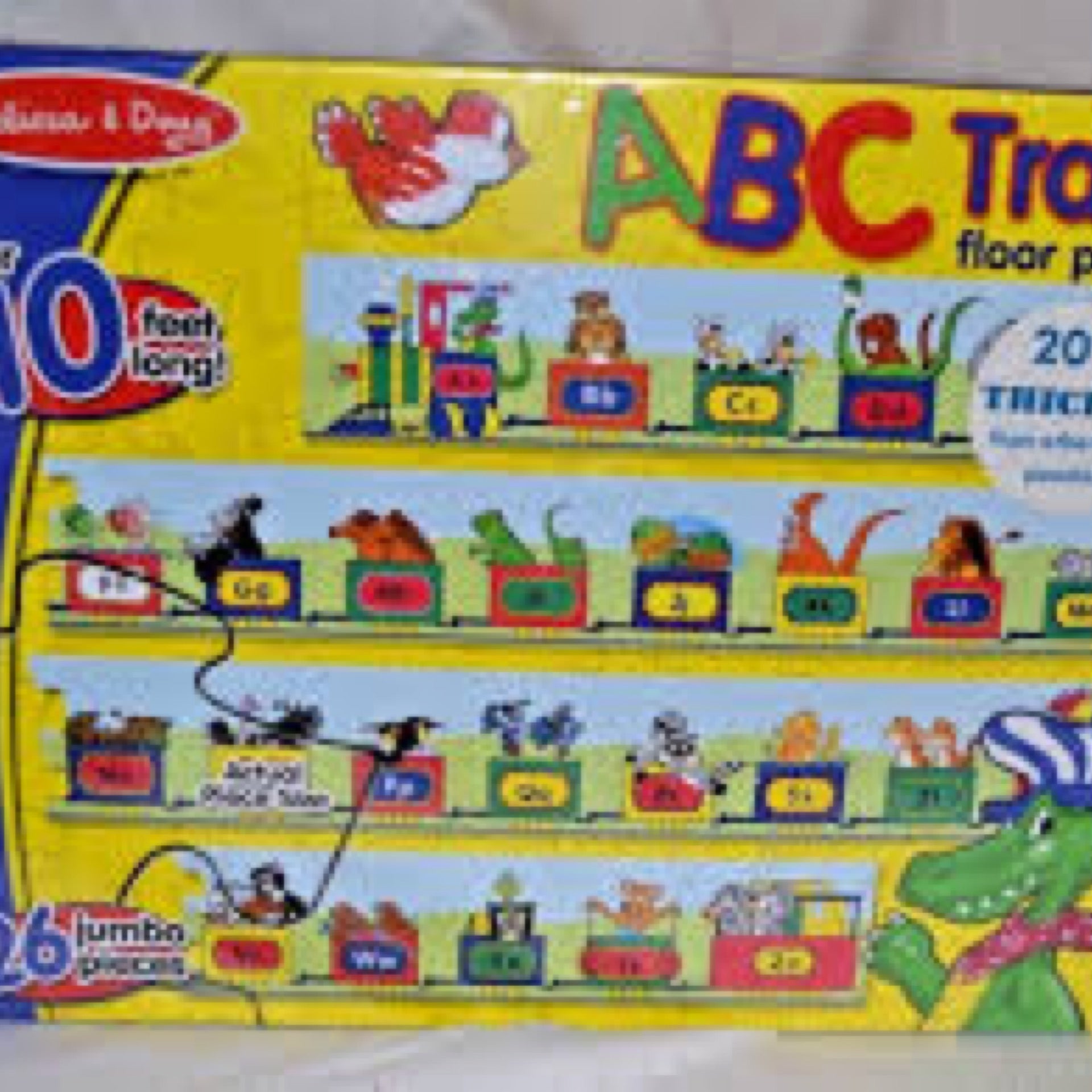 Abc train hot sale floor puzzle